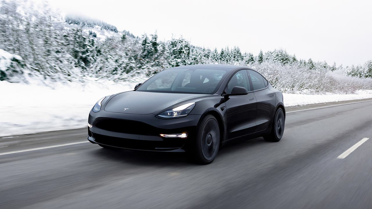 Tesla Model 3 in black