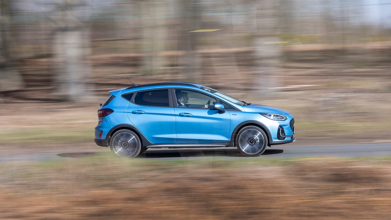 Ford Fiesta in blue