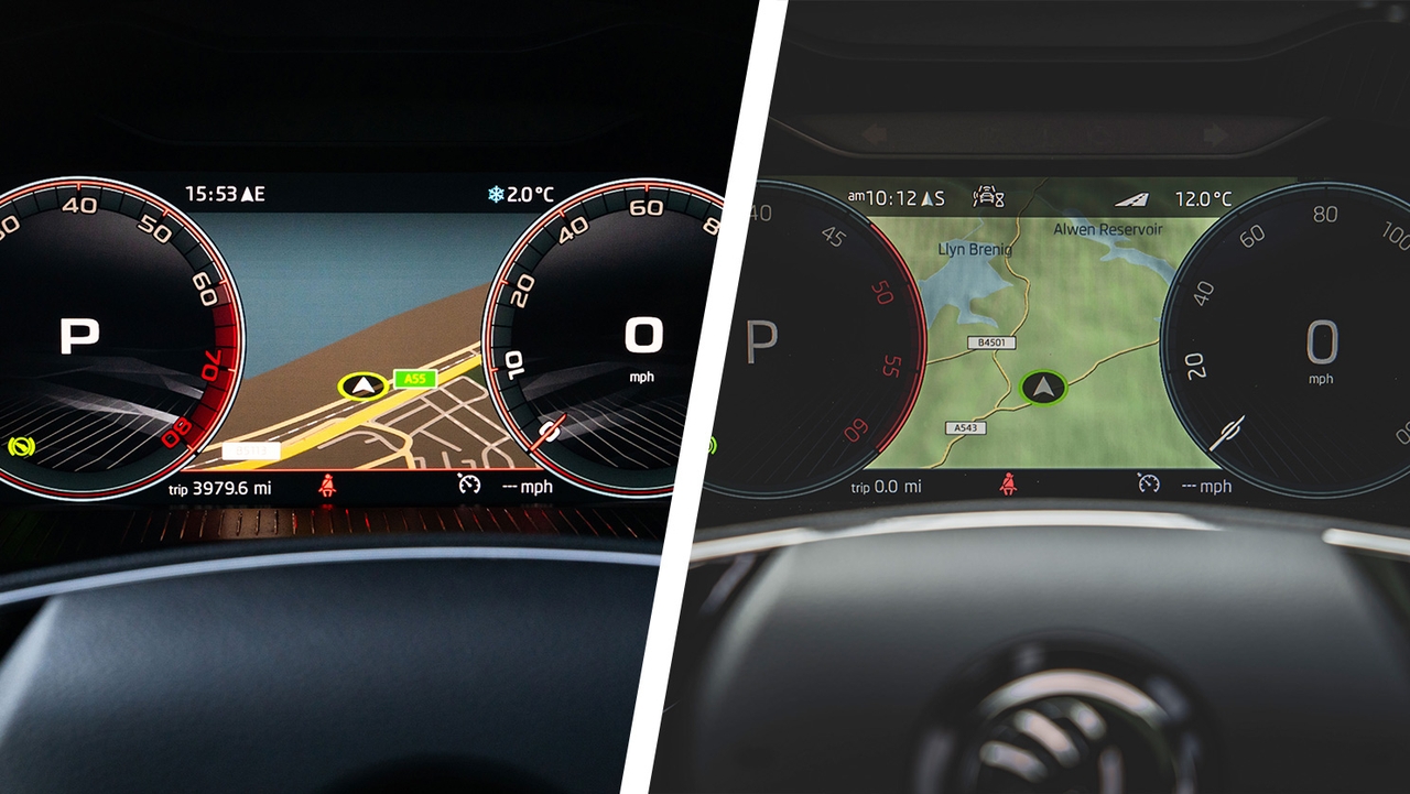 Skoda Kamiq vs Skoda Karoq – dials and Virtual Cockpit