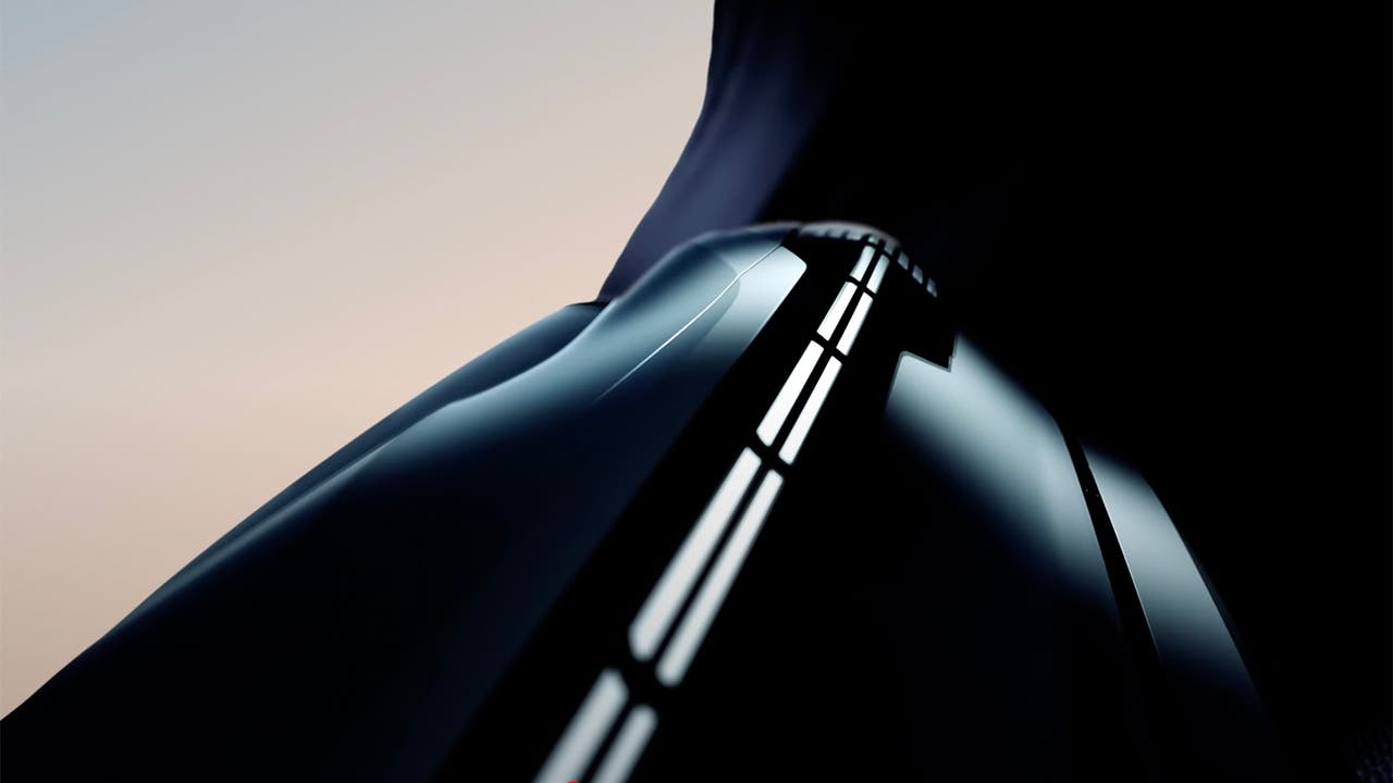 Volvo EX30 teaser image, headlights close up
