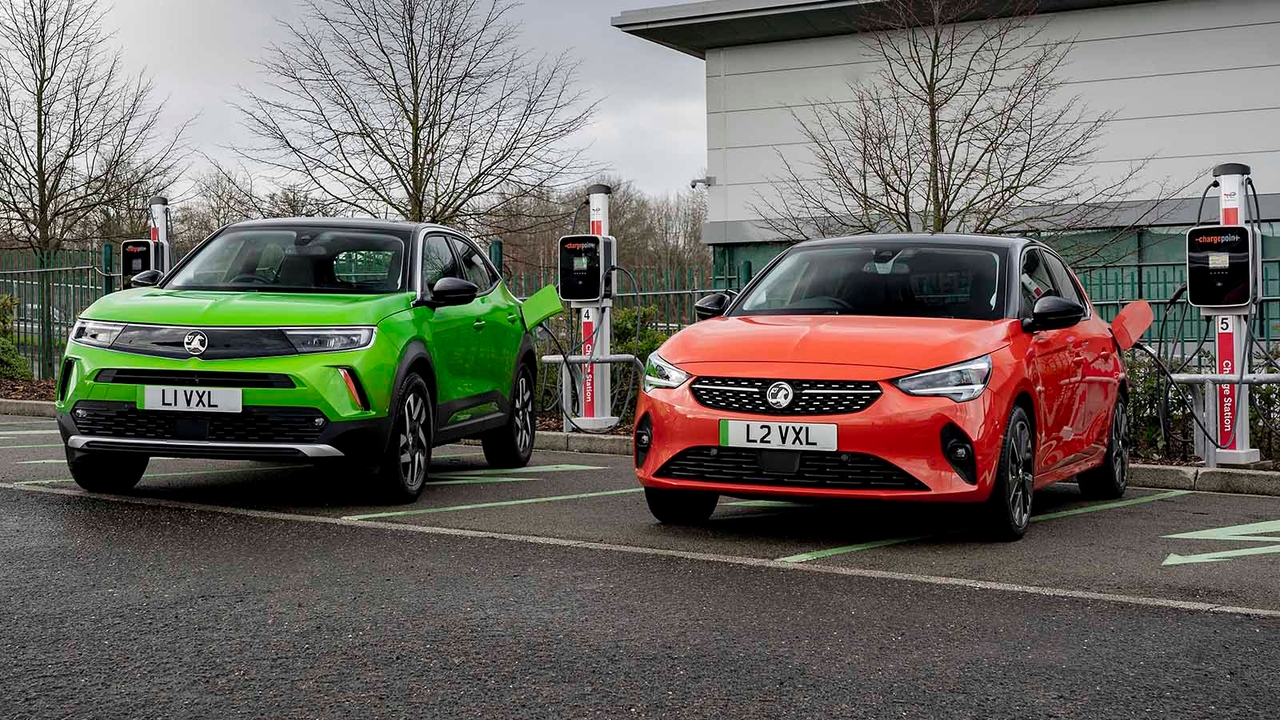 Vauxhall Mokka e and Corsa e charging