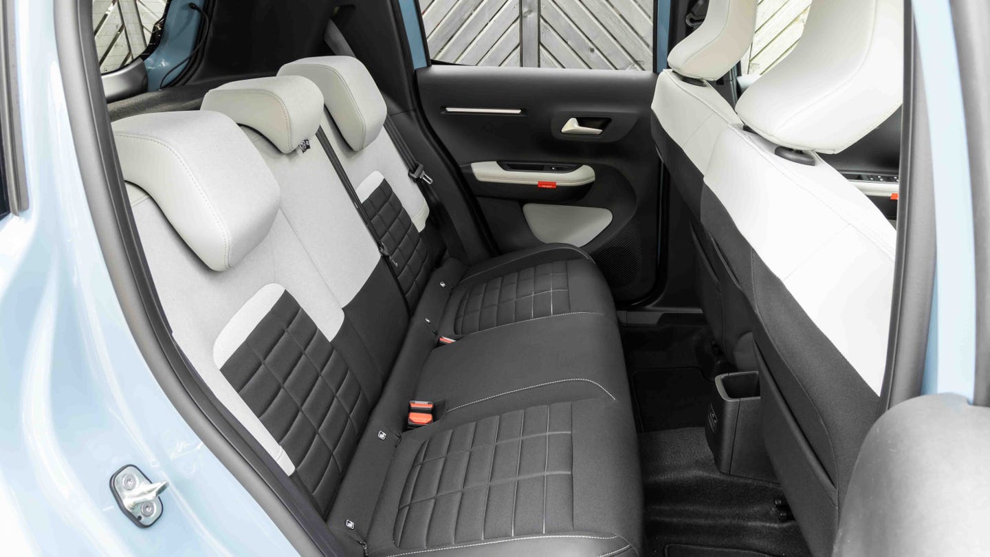 Citroen C3 rear seats