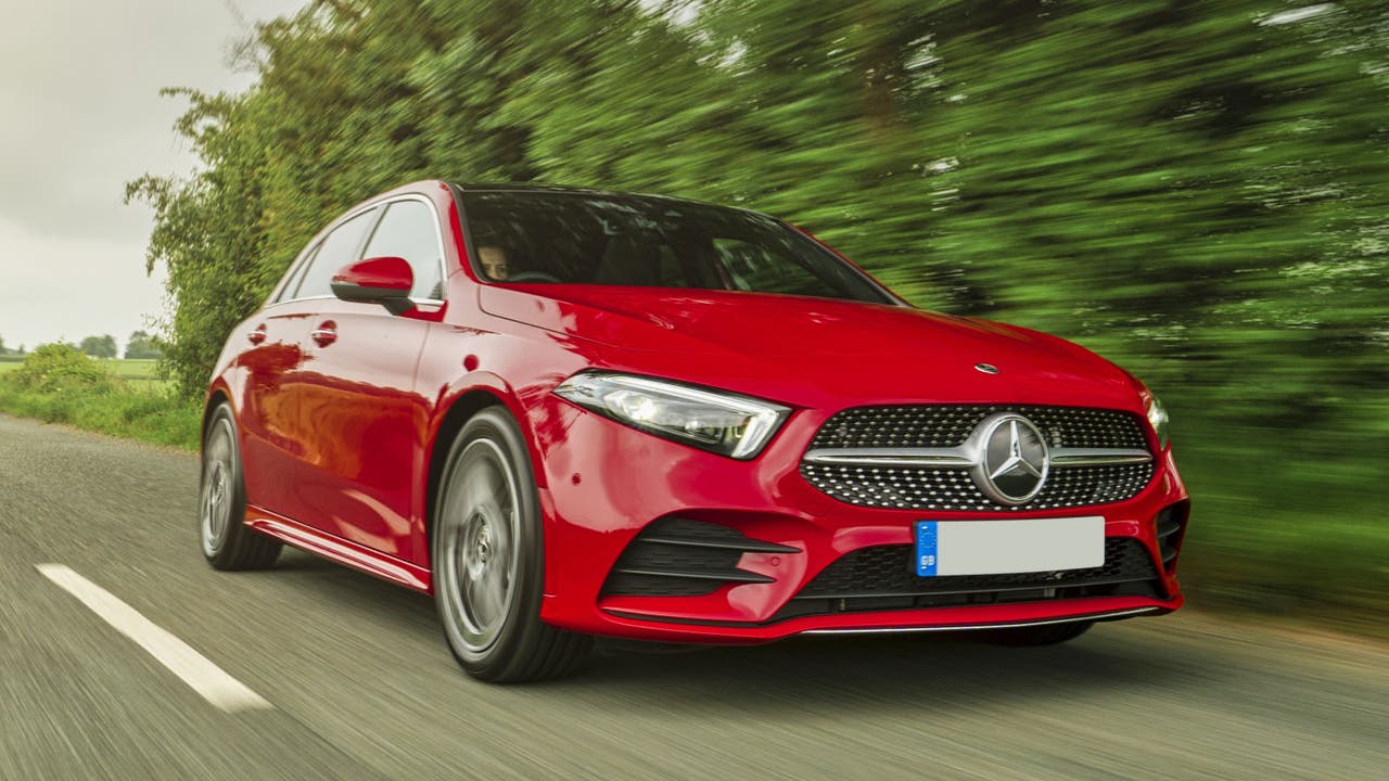 Mercedes A-Class in red