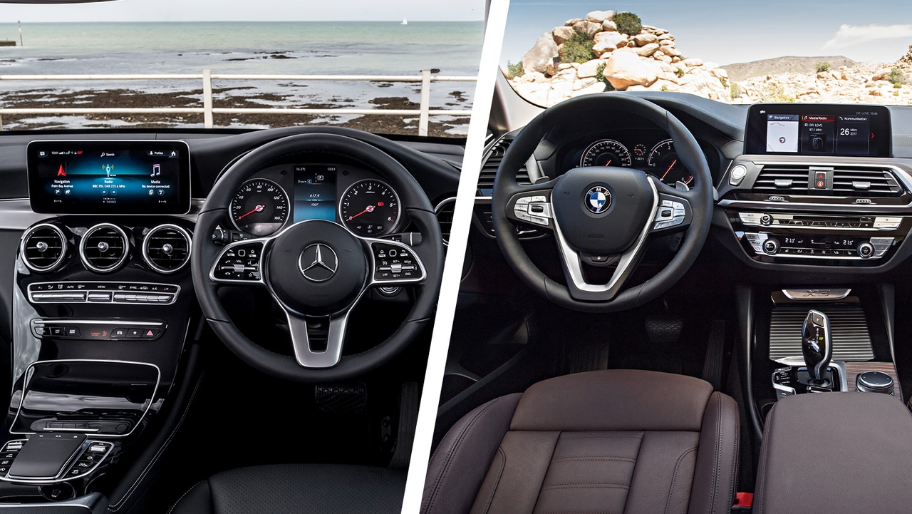 Mercedes GLC vs BMW X3 interior