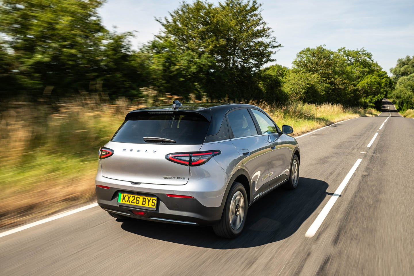 Geely EX2 driving rear high