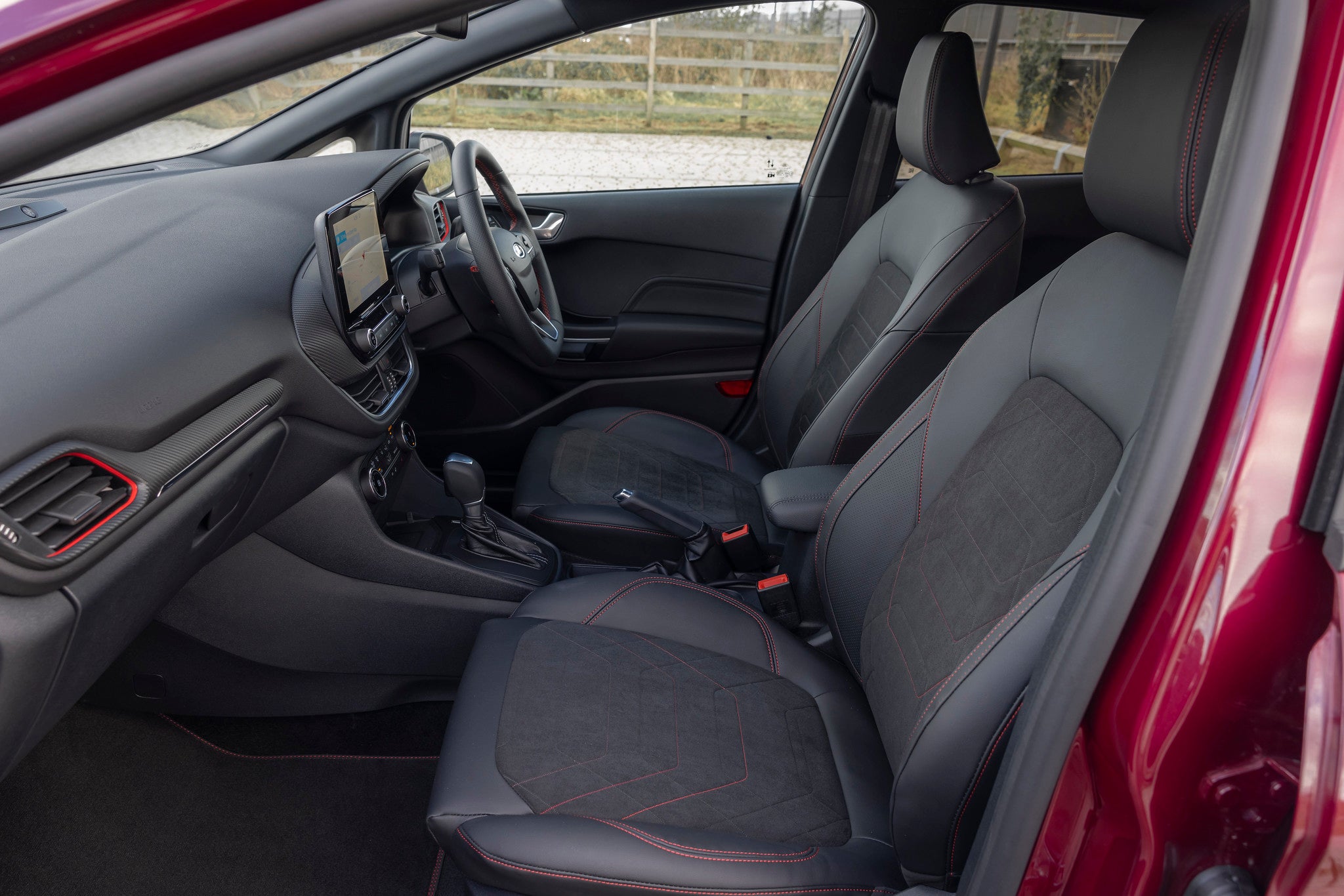 Ford Fiesta front seats from side