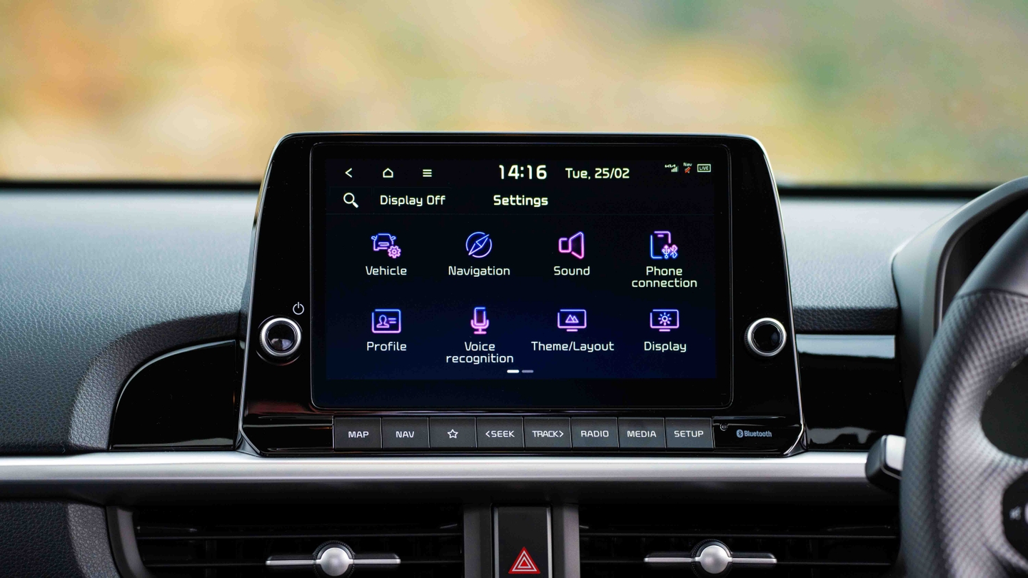 Kia Picanto review infotainment system