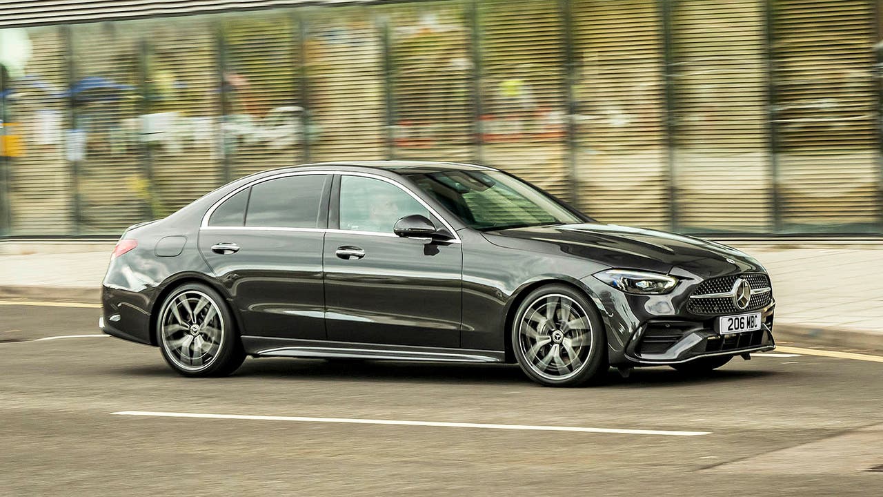 Mercedes C-Class in black