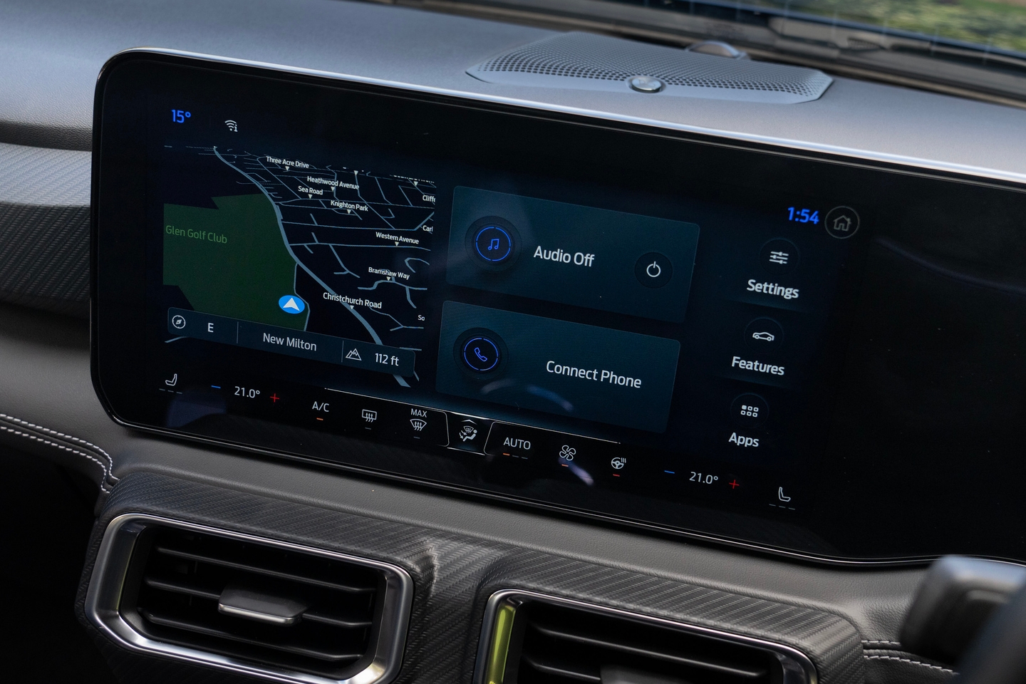 2025 Ford Mustang GT infotainment default screen