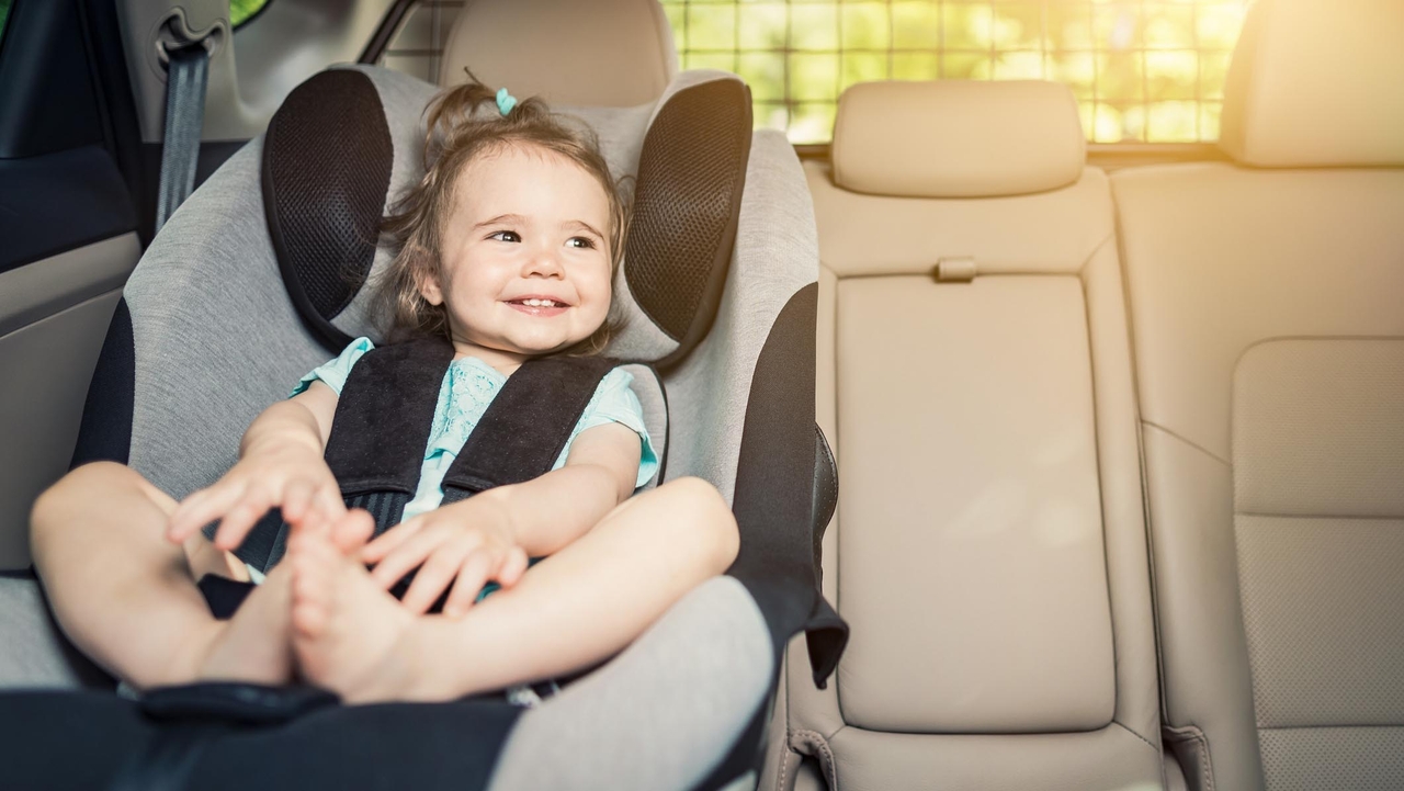 Toddler in child seat