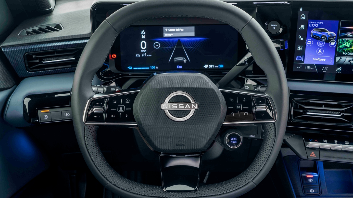 Nissan Micra EV steering wheel