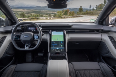 2025 Ford Capri blue interior dash wide