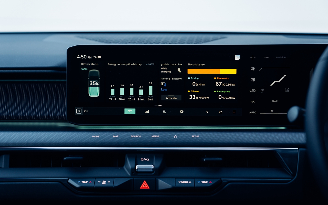 Kia EV9 infotainment screen