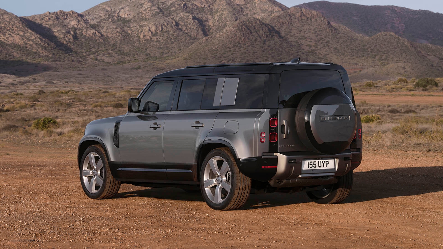 Land Rover Defender review – rear three quarter