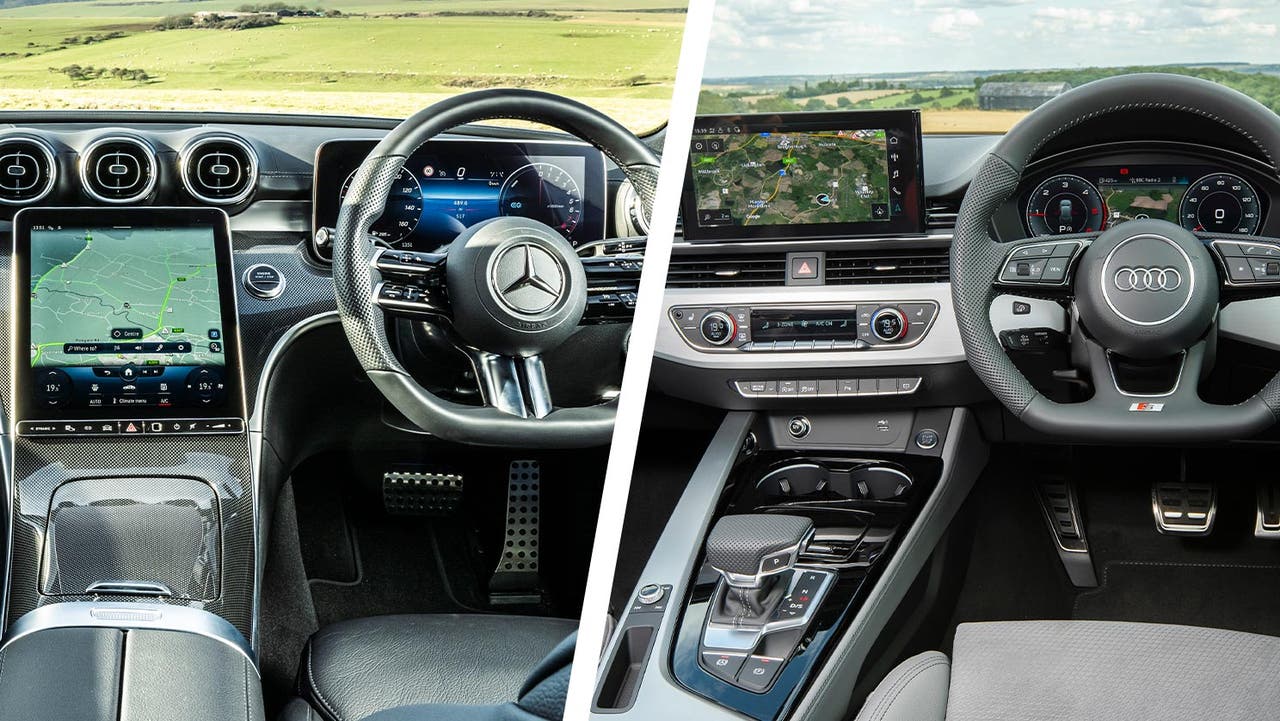 Mercedes C-Class vs Audi A4 interior