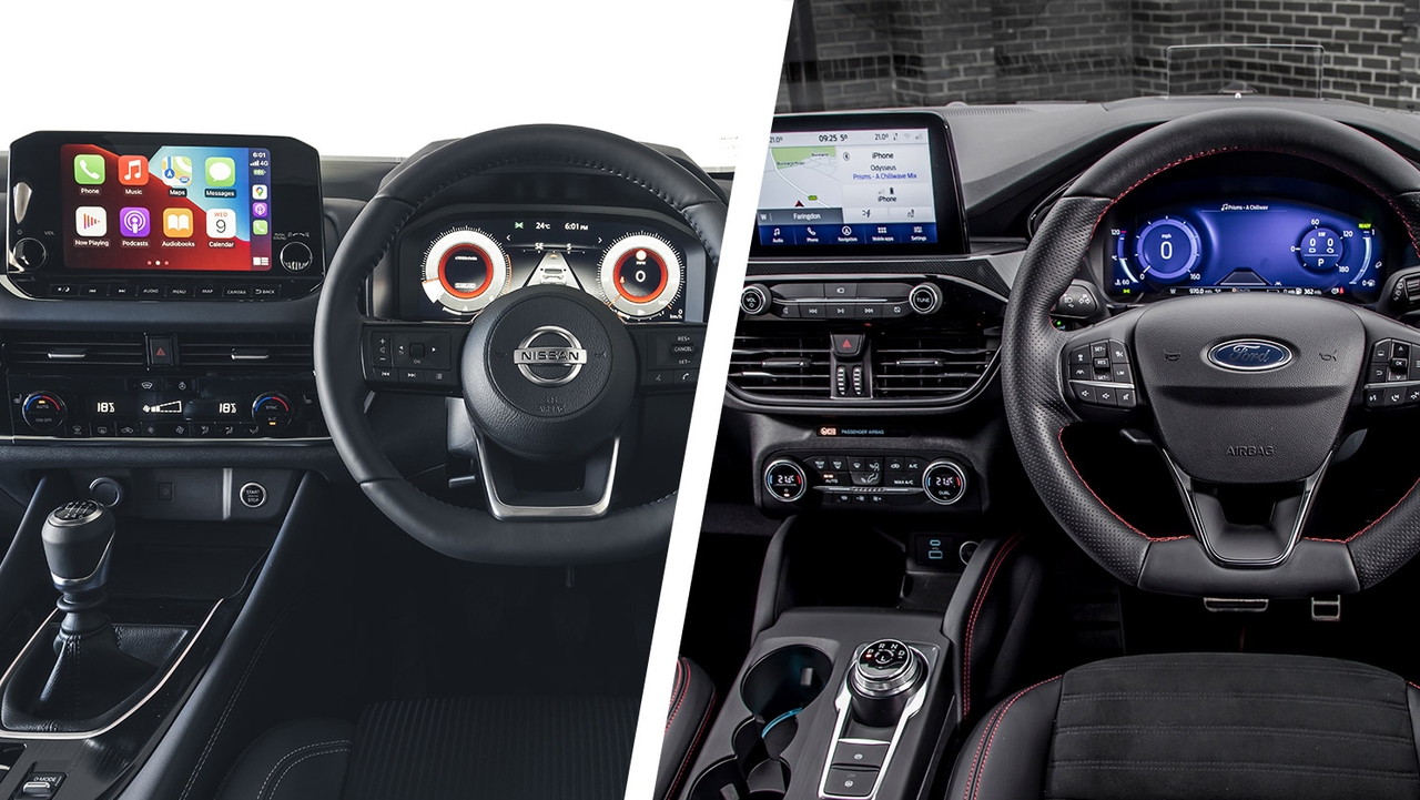 Nissan Qashqai vs Ford Kuga interior