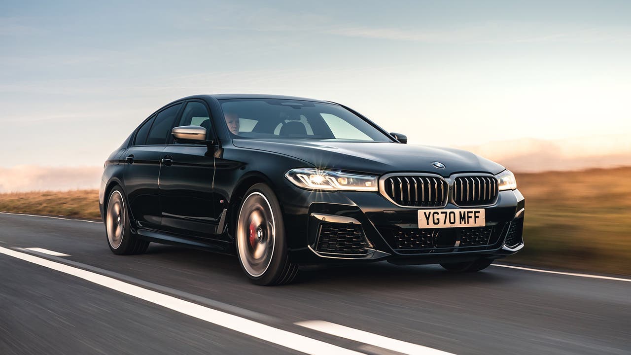 BMW 5 Series (M550i) in black