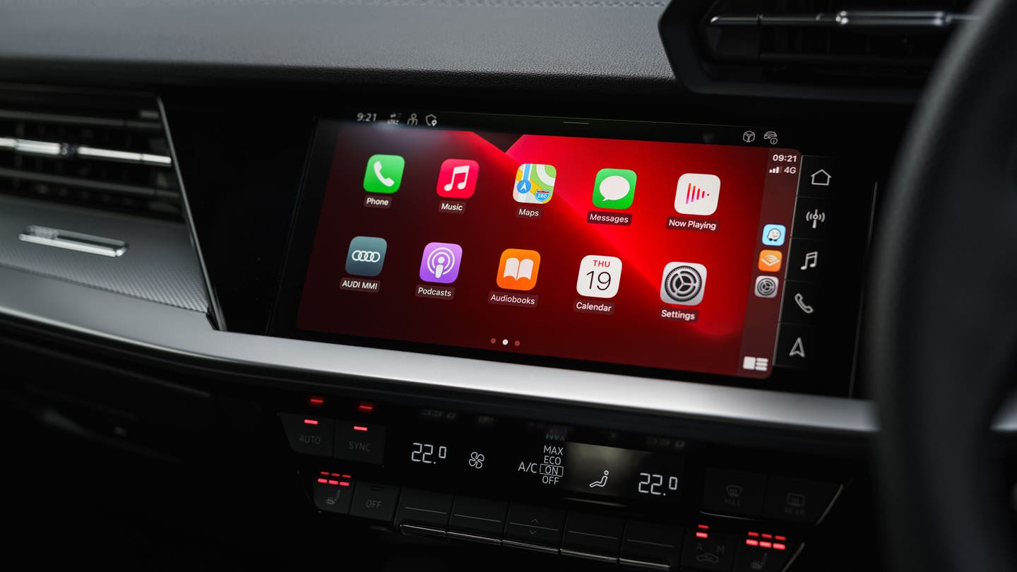 Audi A3 Apple CarPlay screen