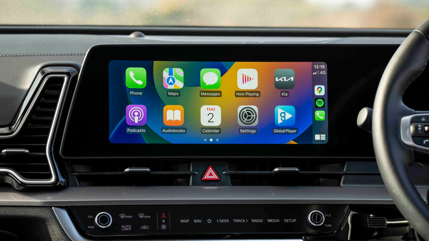 Kia Sportage Apple CarPlay screen