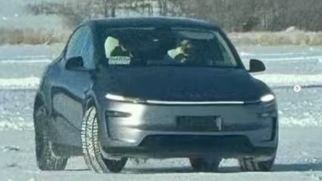 2025 Tesla Model Y spy shot - front