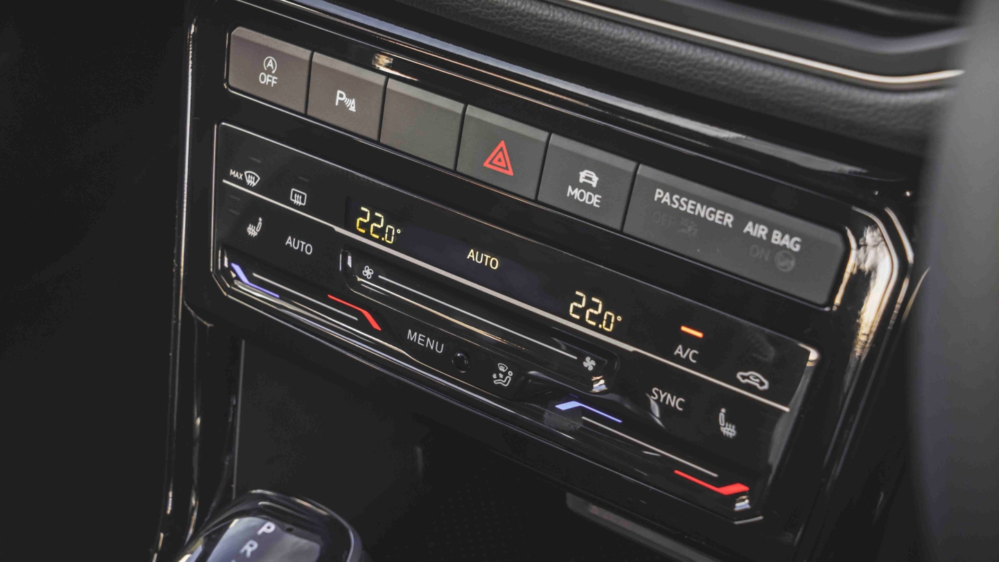 Volkswagen T-Cross climate controls