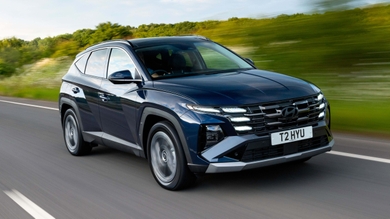 Hyundai Tucson driving