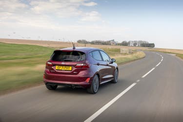 Ford Fiesta rear driving shot