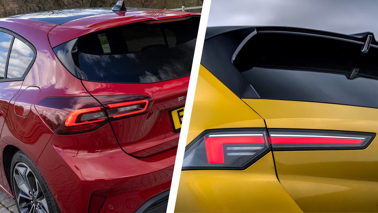 Ford Focus vs Vauxhall Astra tail-lights