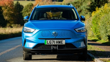 MG ZS EV front end