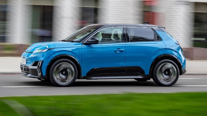 Nissan Micra EV driving side view