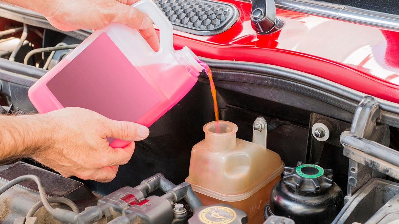 Refilling car coolant