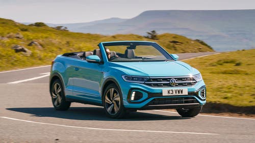 Volkswagen T-Roc Cabriolet review front three quarters