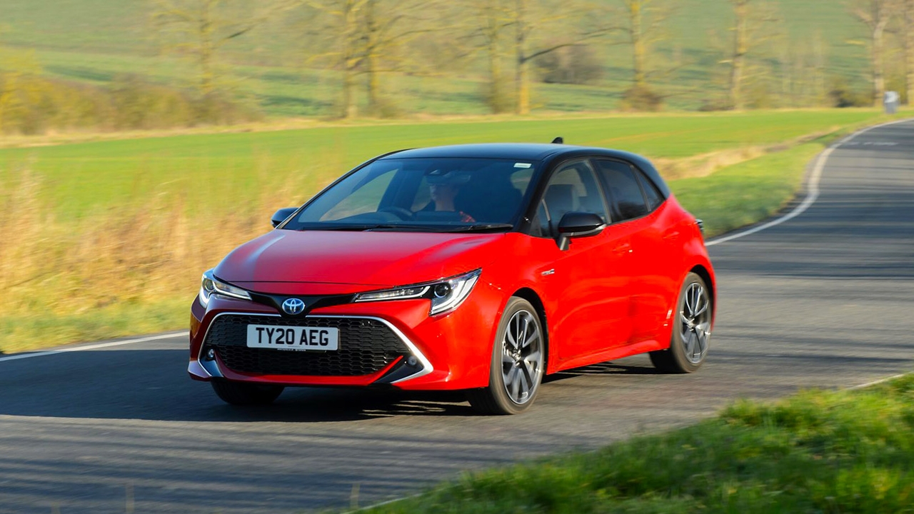 Toyota Corolla in red