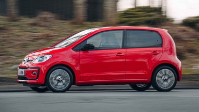 Volkswagen Up driving side view
