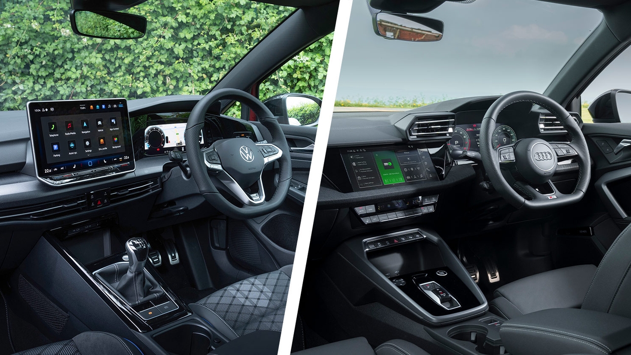 Volkswagen Golf vs Audi A3 interior