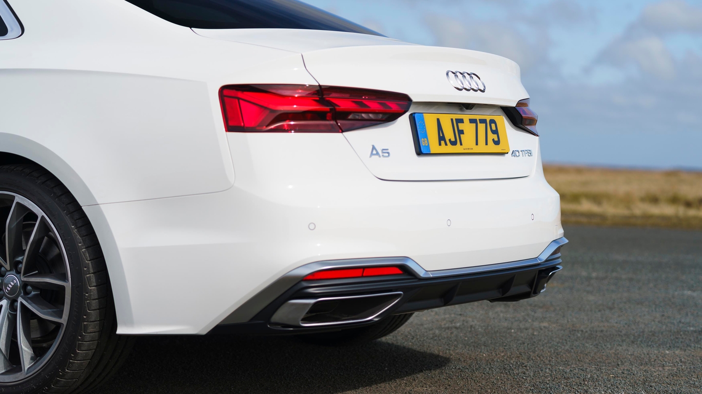 Audi A5 coupe rear end detail