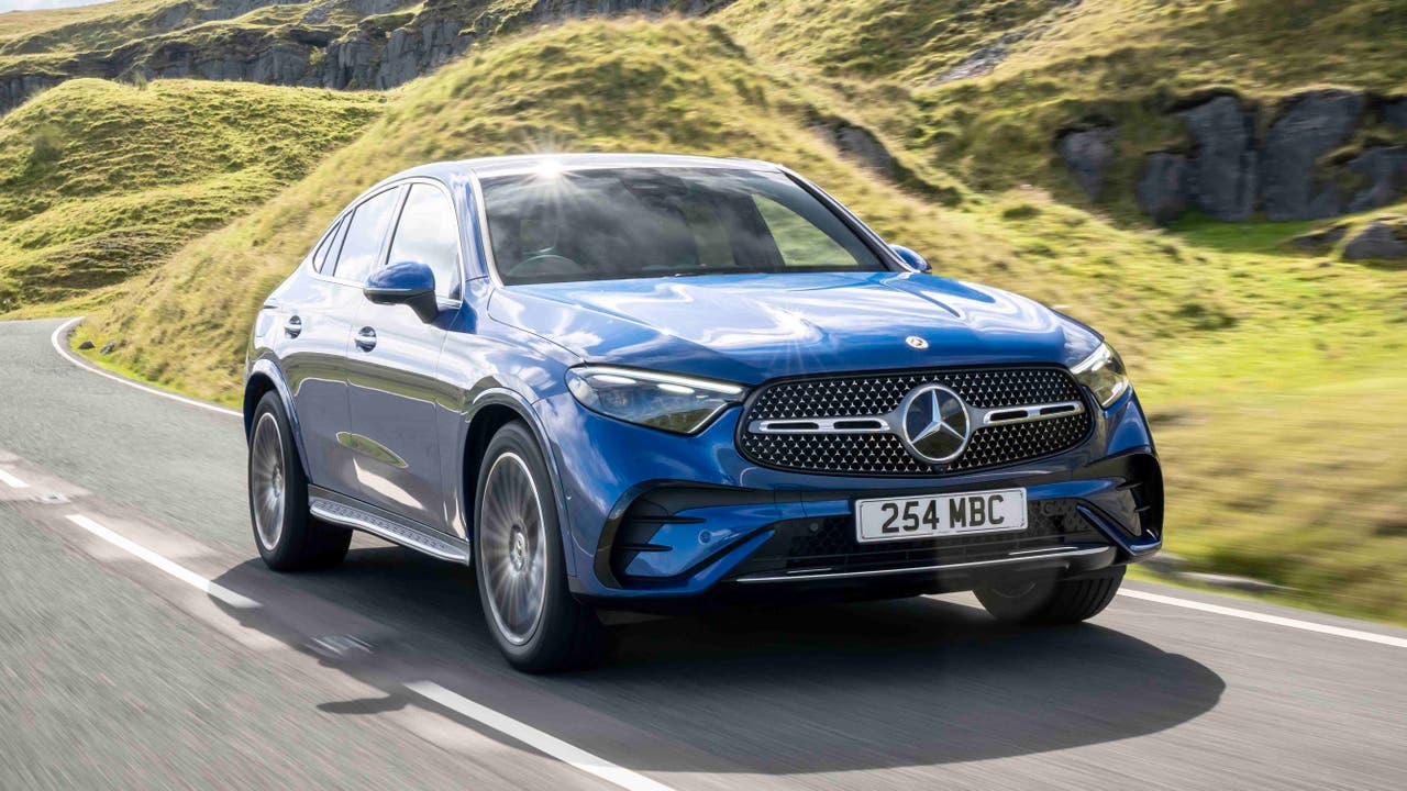 Mercedes GLC Coupe driving