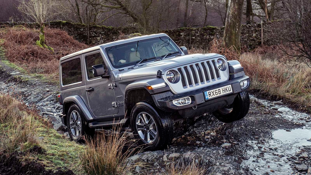 Jeep Wrangler in silver