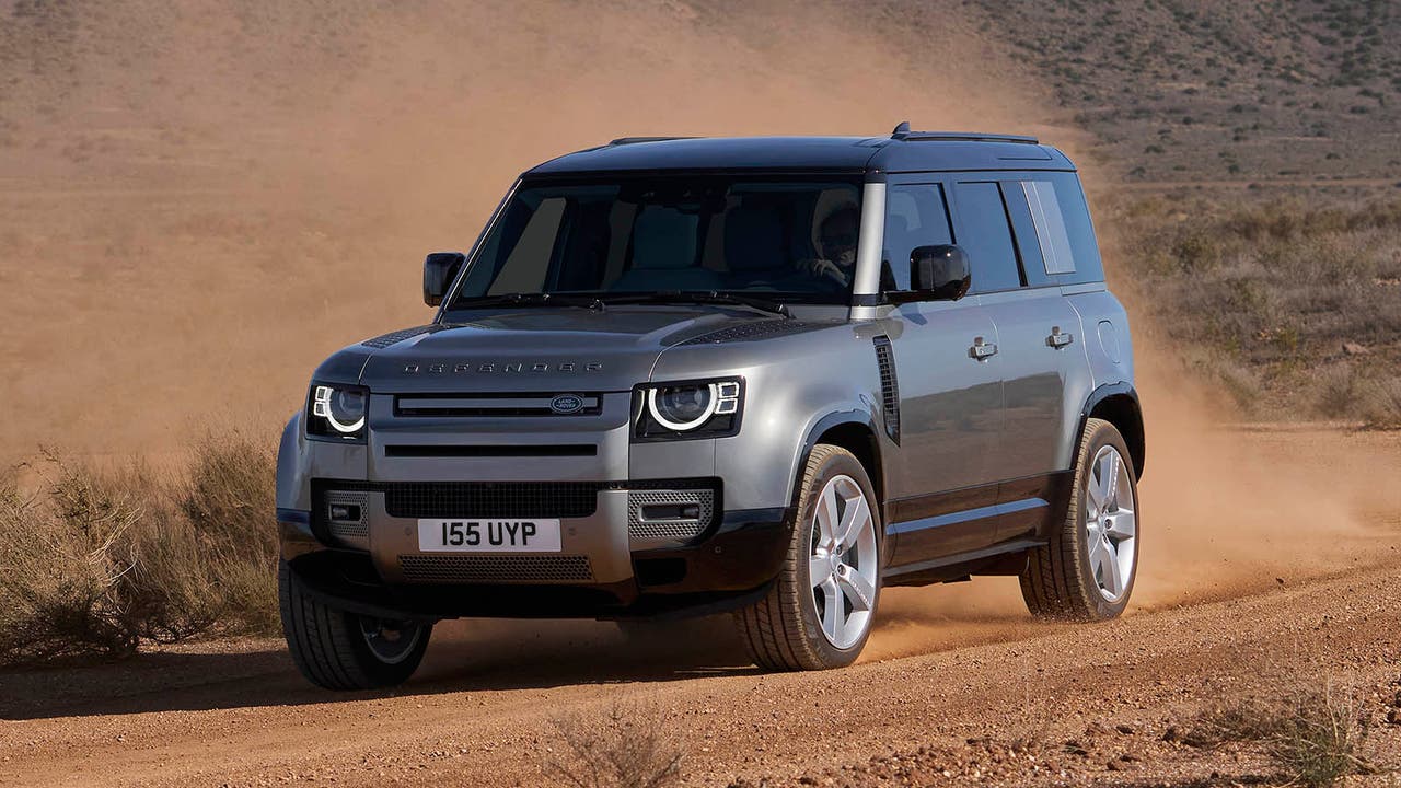 Land Rover Defender 110 in silver