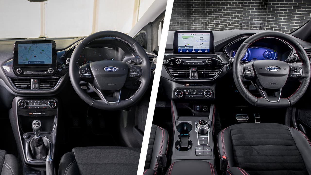 Ford Puma vs Ford Kuga interior