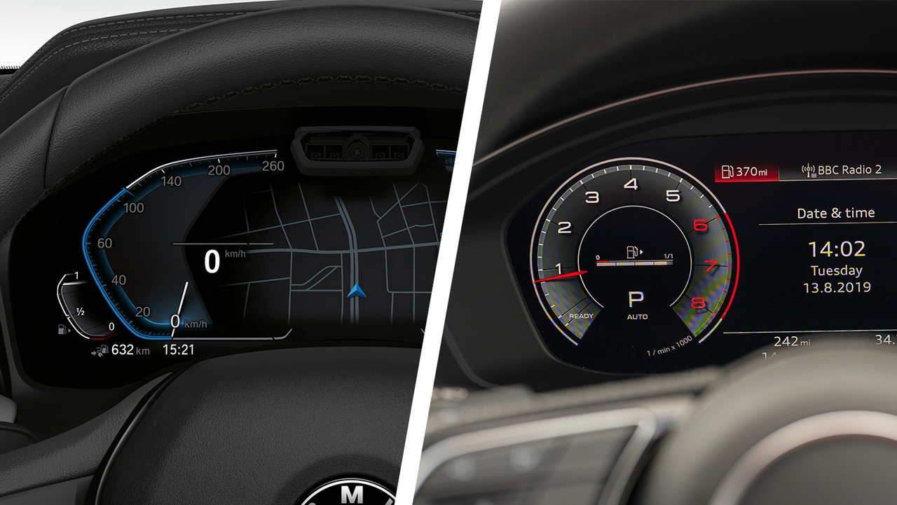 BMW 3 Series vs Audi A4 – dials