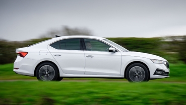 Skoda Octavia side driving