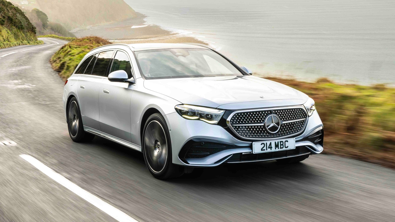 New Mercedes E-Class estate driving
