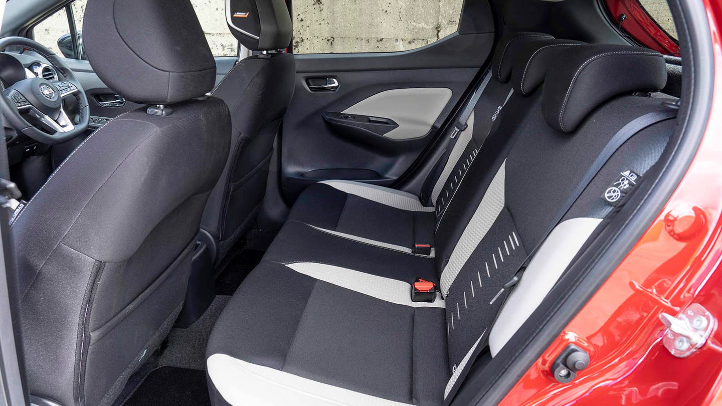 Nissan Micra review rear seats