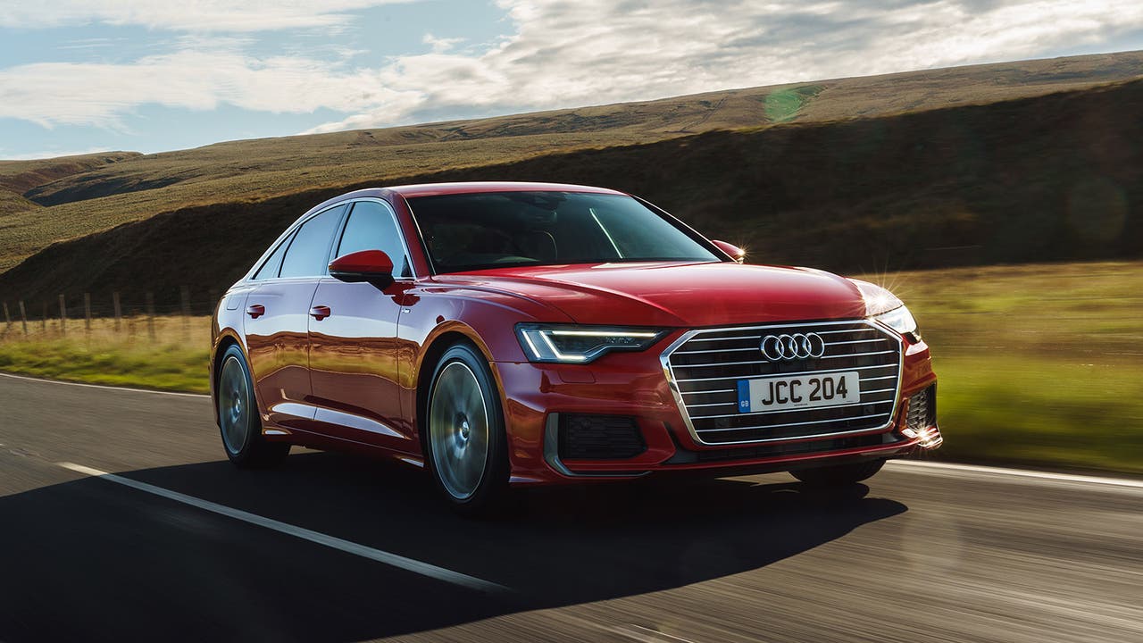 Audi A6 in red