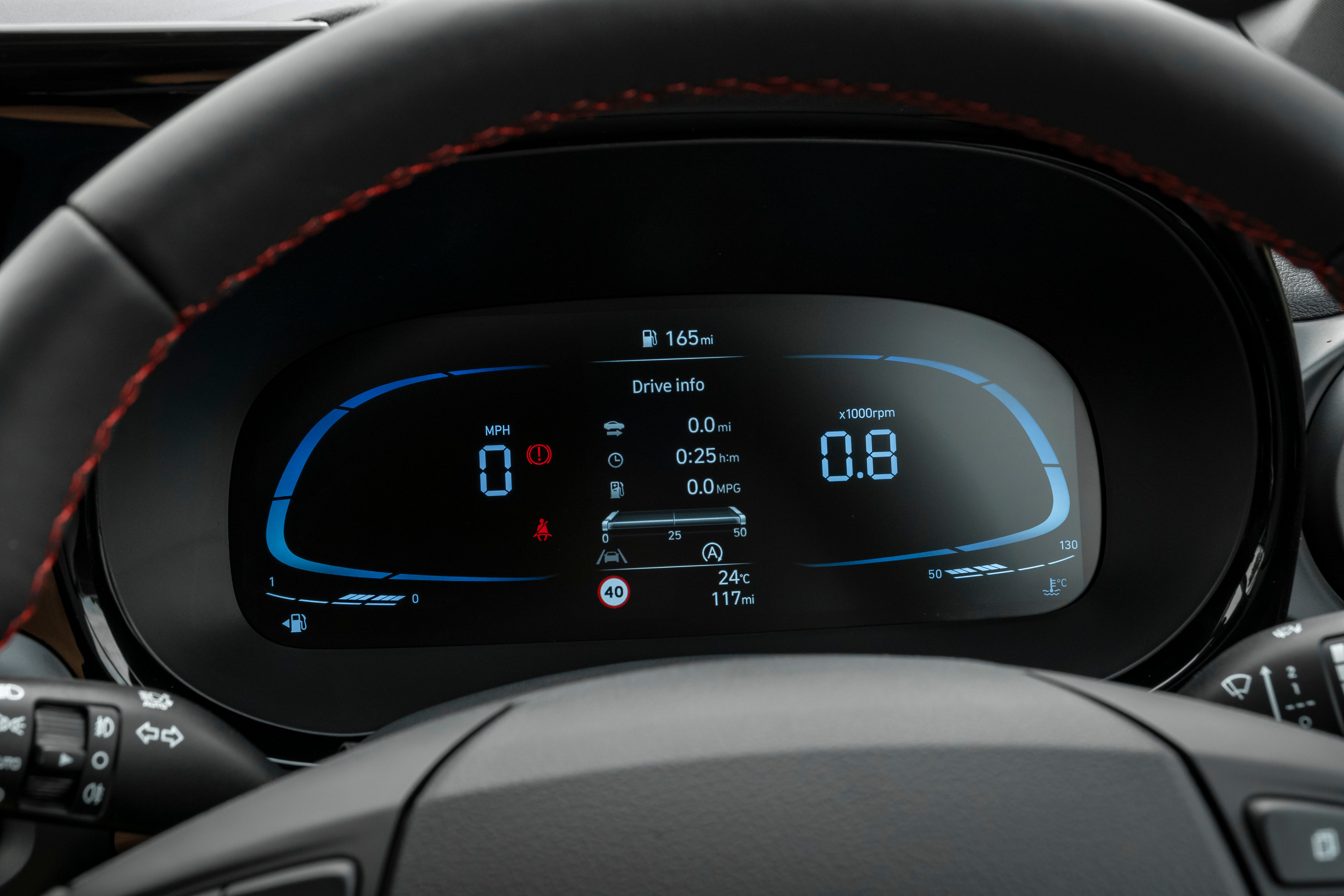 Hyundai i10 digital dashboard