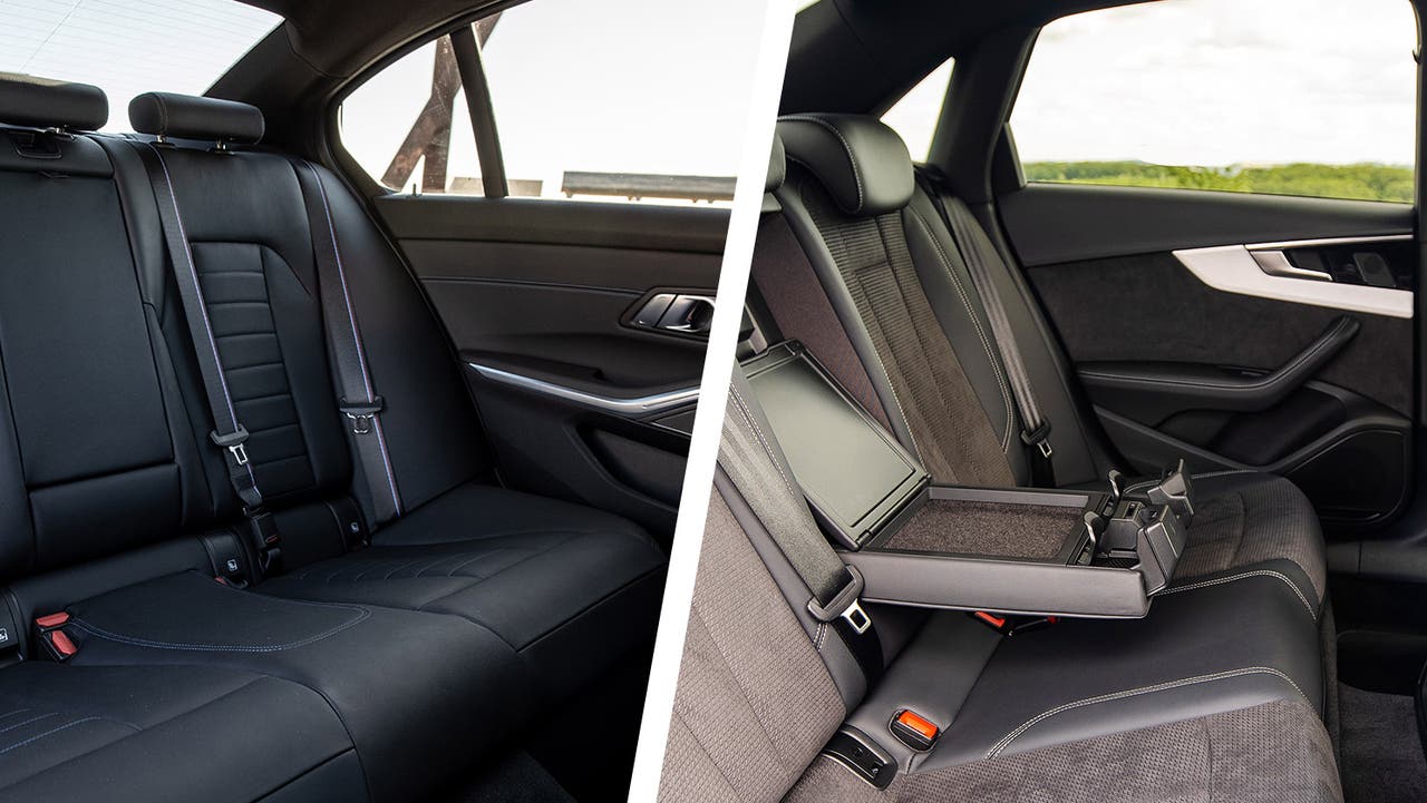 BMW 3 Series vs Audi A4 – rear seats