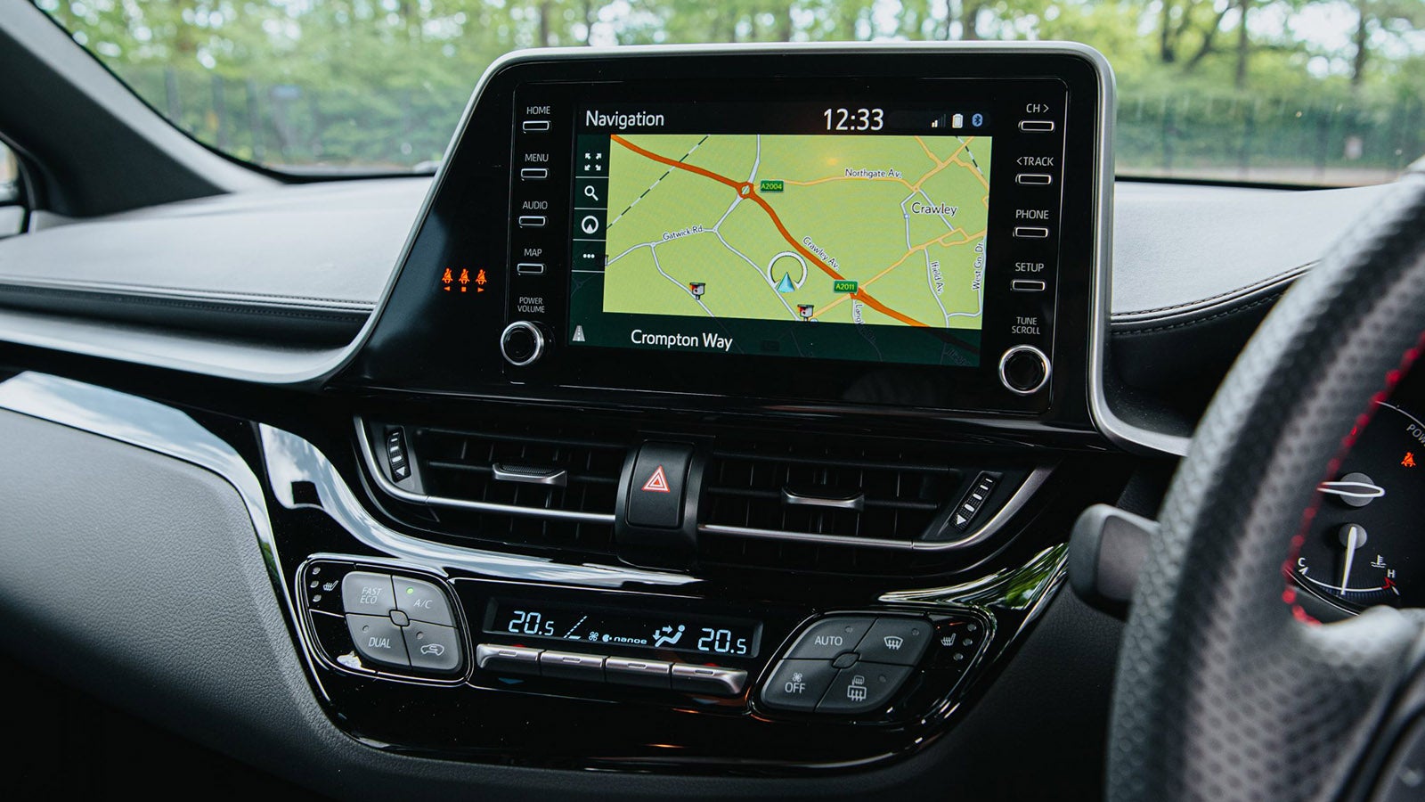 Toyota C-HR review infotainment system
