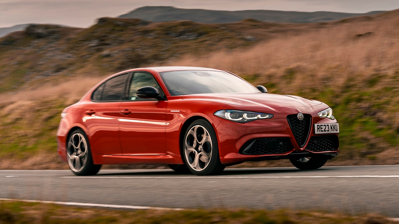 Alfa Romeo Giulia in red