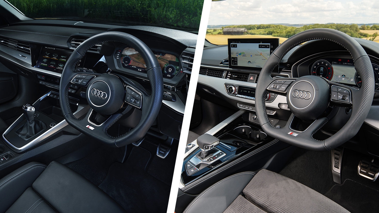 Audi A3 vs Audi A4 – dashboard and interior